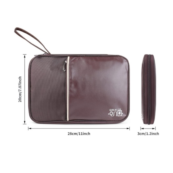 🔴 3/$25 Electronic Cable Organizer Bag NEW - Picture 2 of 5